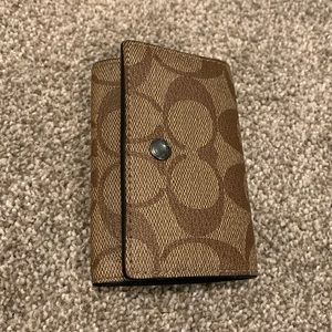 Coach 5 key ring wallet
